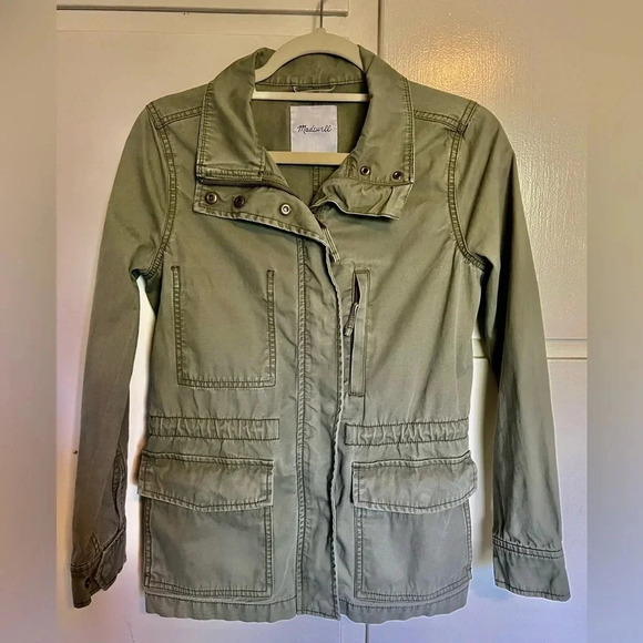 Madewell Passage Military Jacket Olive Green Size XS - Picture 1 of 16